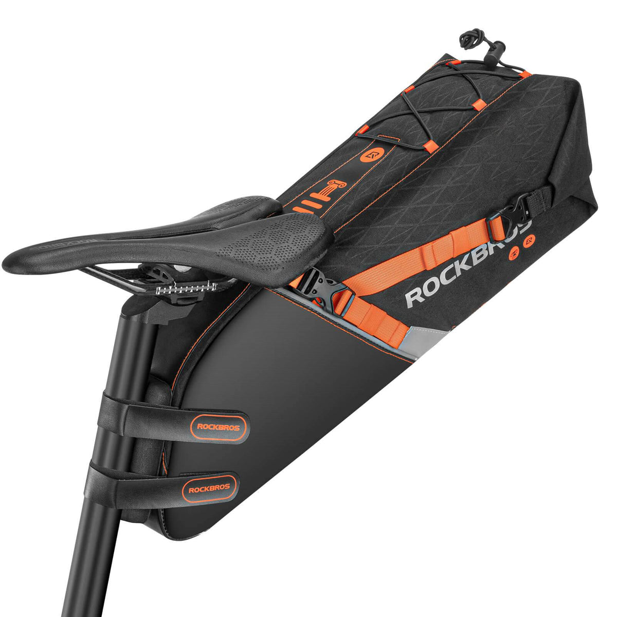 fahrradtasche für fully ROCKBROS Satteltasche wasserdichte Fahrradtasche für MTB Rennrad10L –  ROCKBROS-DE