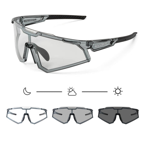 ROCKBROS Sonnenbrille Fahrradbrille Selbsttönend Outdoor UV400 Schutz - ROCKBROS-EU