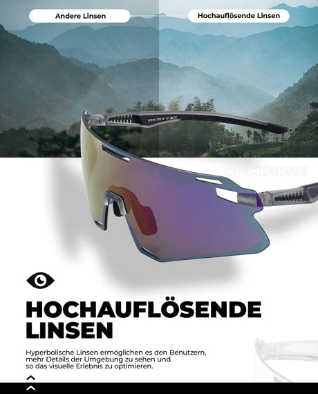 ROCKBROS Sonnenbrille Winddichte Fahrradbrille für Outdoor-Sportarten - ROCKBROS-EU