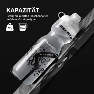 ROCKBROS Bouteille d'eau de vélo ROCKBROS, bouteille d'eau portable à ROCKBROS Bouteille d'eau de vélo ROCKBROS, bouteille d'eau portable à