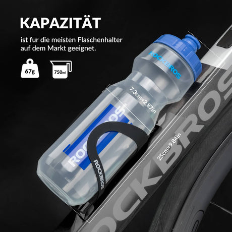 ROCKBROS Sport Trinkflasche 750ml Fahrrad Wasserflasche BPA-Frei - ROCKBROS-EU