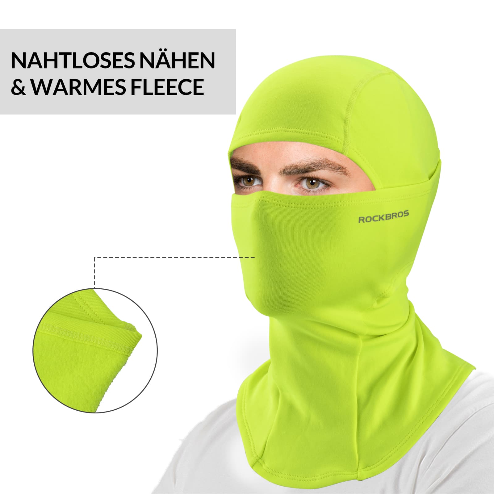 ROCKBROS Sturmhaube Herbst Winter Balaclava für Outdoorsports Unisex