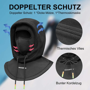 sturmhaube fahrrad fahren ROCKBROS Sturmhaube Winddicht Fahrrad Full Face Gesichtshaube für Radf –  ROCKBROS-DE