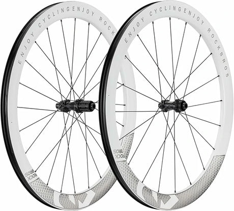 ROCKBROS T700 Carbon Laufradsatz 28‘‘ 50mm Scheibenbremse Steckachse Laufrad Set für Rennrad und SHIMANO 8-12 Fach 24 Speichen 36T-Stahllager - ROCKBROS-EU