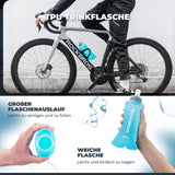 ROCKBROS Trinkflasche Faltbare Wasserflasche 500ml für Laufen Wandern Radfahren - ROCKBROS-EU