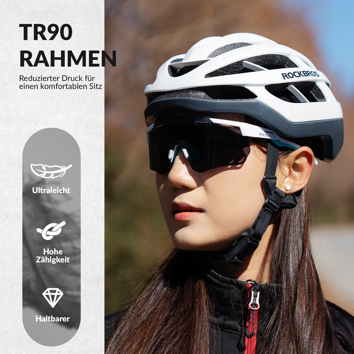 ROCKBROS Ultraleicht Fahrradbrille Sonnenbrille mit UV400-Schutz - ROCKBROS-EU