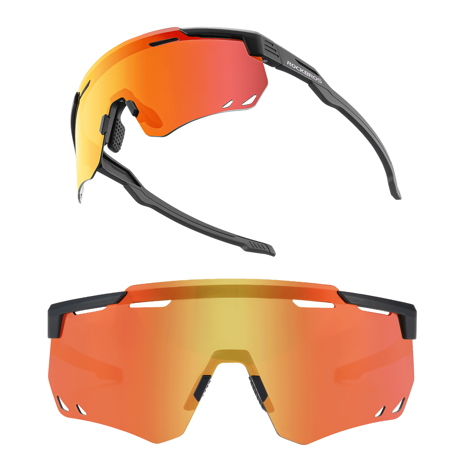 ROCKBROS Fietsbril, gepolariseerd, outdoor fietsbril, MTB, racefiets, sportbril voor dames en heren ROCKBROS Fietsbril, gepolariseerd, outdoor fietsbril, MTB, racefiets, sportbril voor dames en heren