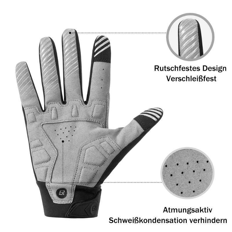 ROCKBROS Vollfinger Handschuhe Fahrradhandschuhe mit Touchscreenfunktion - ROCKBROS-EU