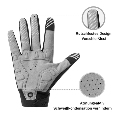 ROCKBROS Vollfinger Handschuhe Fahrradhandschuhe mit Touchscreenfunktion - ROCKBROS-EU