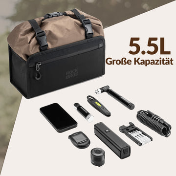 lenkertasche abnehmbar ROCKBROS Wasserdicht Lenkertasche Abnehmbar Fahrradkorb ca.5,5L –  ROCKBROS-DE