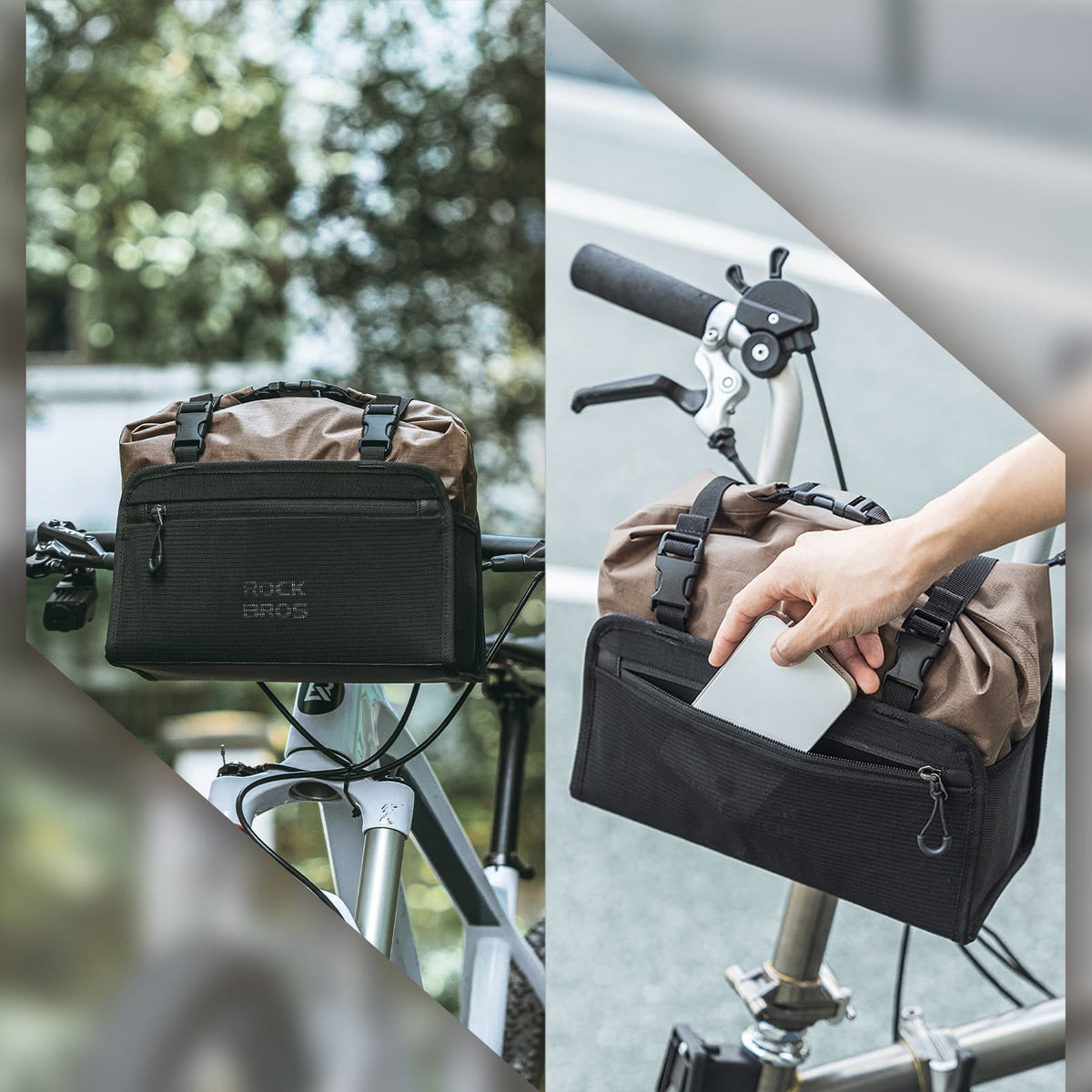fahrrad lenkertasche abnehmbar ROCKBROS Wasserdicht Lenkertasche Abnehmbar Fahrradkorb ca.5,5L – ROCKBROS-DE