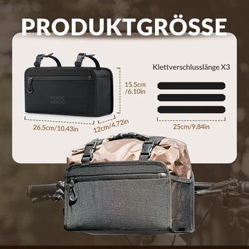 ROCKBROS Wasserdicht Lenkertasche Abnehmbar Fahrradkorb ca.5,5L –  ROCKBROS-DE