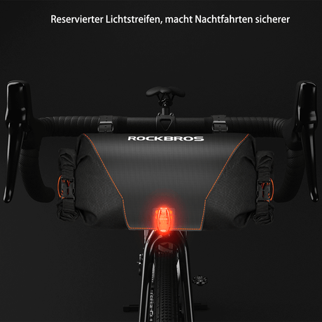 ROCKBROS Wasserdichte Fahrrad Lenkertasche 2L mit Öffnungsdesign - ROCKBROS-EU