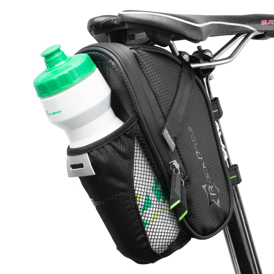 sattelstütze flaschenhalter Wasserdichte Satteltasche mit Flaschenhalter – ROCKBROS-DE