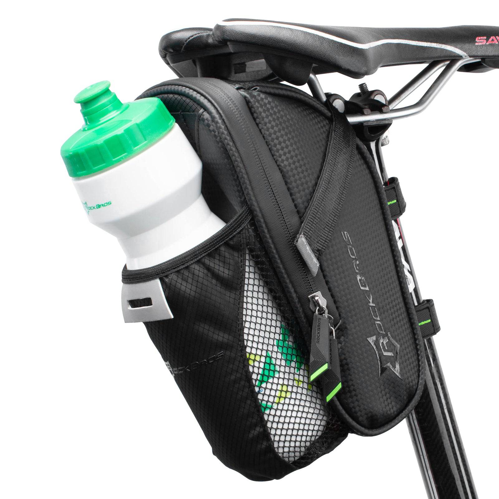 flaschenhalter für fahrradsattel Wasserdichte Satteltasche mit Flaschenhalter – ROCKBROS-DE