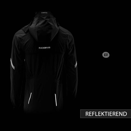 ROCKBROS Winddichte Fahrrad Jacke mit abnehmbarem Ärmel Softshelljacke - ROCKBROS-EU