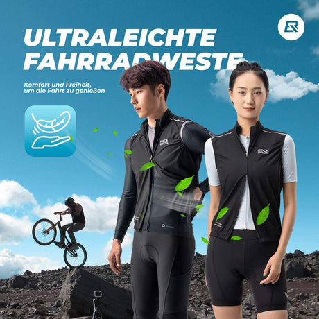 ROCKBROS Windweste Radsport Warnweste Ärmellose - ROCKBROS-EU