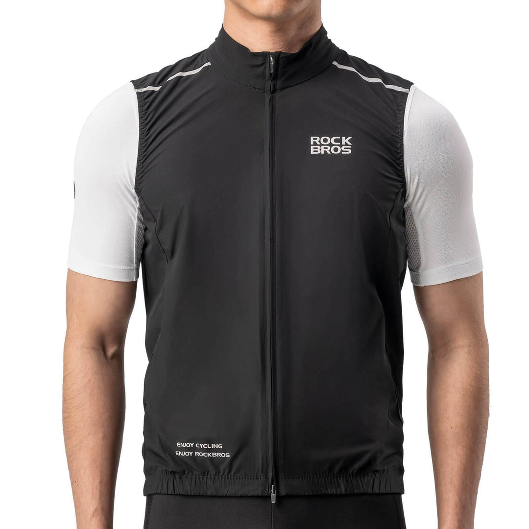 ROCKBROS Wind Vest Cycling Safety Vest Sleeveless EU S Asia M