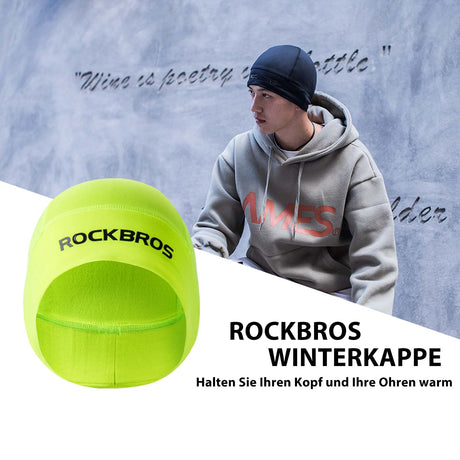 ROCKBROS Winter Fahrrad Mütze Helm Unterziehmütz Unisex - ROCKBROS-EU