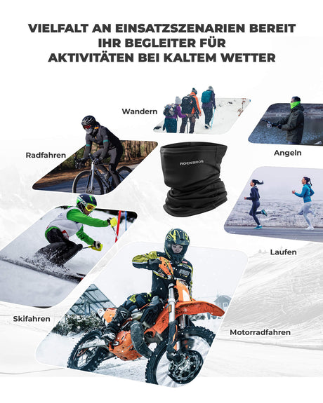 ROCKBROS Winter Halbe Balaclavas Multifunktion Atmungsaktiv Gesichtsbedeckung - ROCKBROS-EU