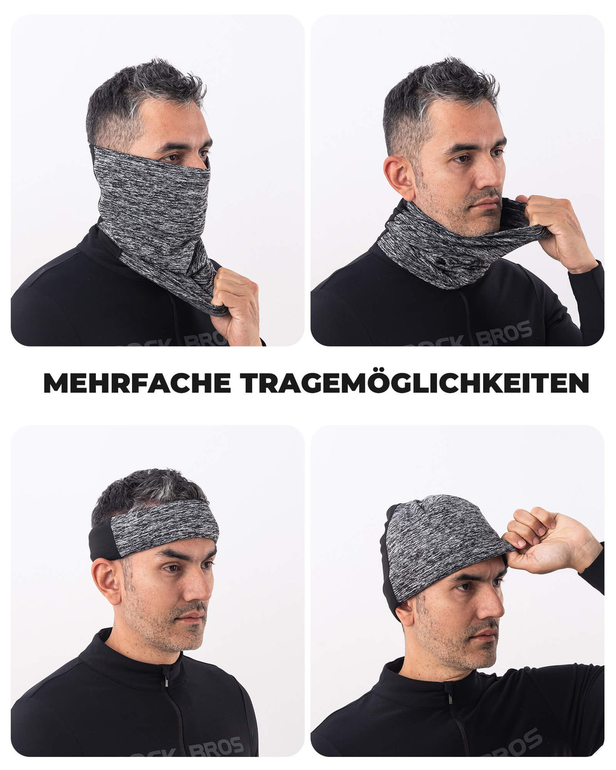 ROCKBROS Winter Halbe Balaclavas Multifunktion Atmungsaktiv Gesichtsbedeckung - ROCKBROS-EU