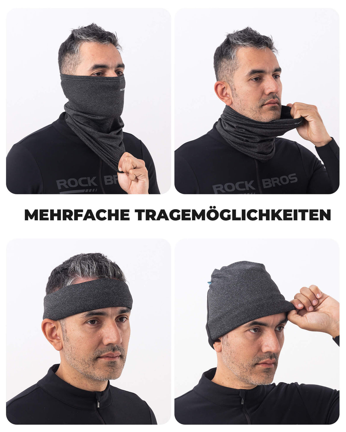 ROCKBROS Winter Halbe Balaclavas Multifunktion Atmungsaktiv Gesichtsbedeckung - ROCKBROS-EU