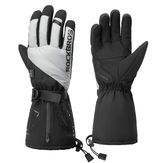 ROCKBROS Winter Handschuhe Beheizbare Fahrradhandschuhe mit Batterie M-XL - ROCKBROS-EU