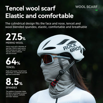 fahrradhelm halstuch ROCKBROS Winter Thermal Wool Scarf Neck Gaiter – ROCKBROS-DE