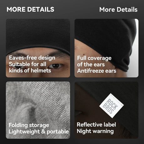 ROCKBROS Winter-Thermomütze aus Wolle – warm