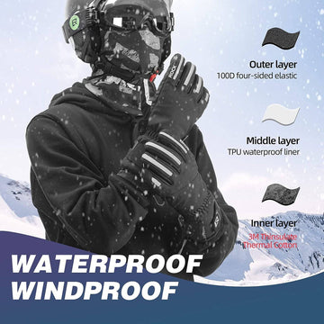 ROCKBROS Winterhandschuhe Fahrradhandschuhe Herren Winddicht M-2XL –  ROCKBROS-DE
