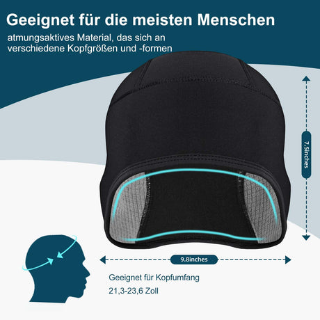 ROCKBROS Wintermütze Warm Strickmütze für Radfahren & Skifahren Schwarz - ROCKBROS-EU