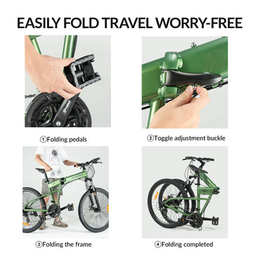 alu klapprad gewicht ROCKBROS SGD 26 Zoll Aluminium Faltrad MTB – ROCKBROS-DE