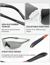 Sports Cycling Sunglasses with 3 Interchangeable