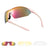 Sports Cycling Sunglasses with 3 Interchangeable#Color_Pink