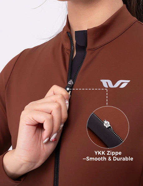 TVI Damen-Radtrikot mit langen Ärmeln – warmes und atmungsaktives Radsporttrikot