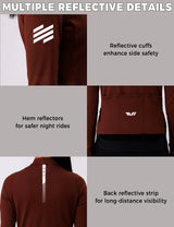 TVI Damen-Radtrikot mit langen Ärmeln – warmes und atmungsaktives Radsporttrikot