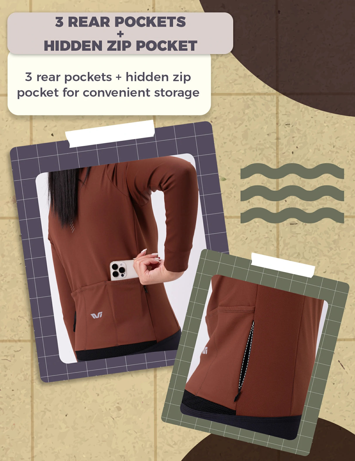 TVI Damen-Radtrikot mit langen Ärmeln – warmes und atmungsaktives Radsporttrikot