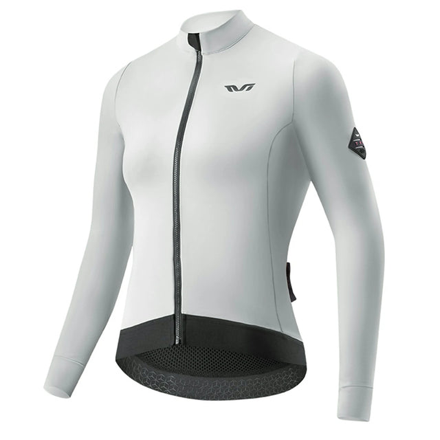 TVI Damen-Radtrikot mit langen Ärmeln – warmes und atmungsaktives Radsporttrikot