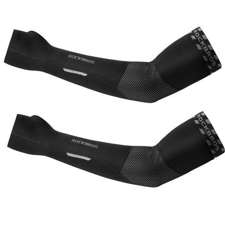 Winter Fleece Fahrrad-Armstulpen mit Daumenschlaufe – warm