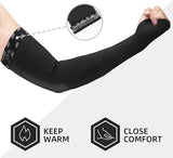 Winter Fleece Fahrrad-Armstulpen mit Daumenschlaufe – warm