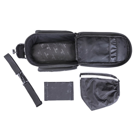 ROCKBROS-FahrradträgertascheROCKBROS Fahrrad Gepäckträgertasche Schwarz 9-12L mit 2 faltbare Seitentaschen