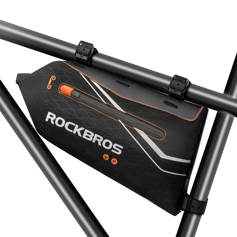 Load image into Gallery viewer, ROCKBROS bicycle frame bag waterproof triangle bag 3.5L black
