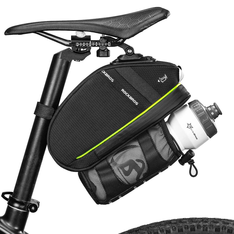 Fahrradsatteltasche mit Flaschenhalter inkl. Reparaturset und Rücklicht