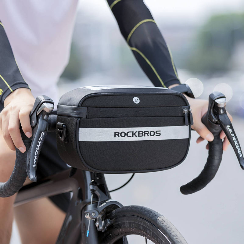 Fahrrad Touchscreen Handyhalter Tasche, Wasserdichte Fahrradlenker