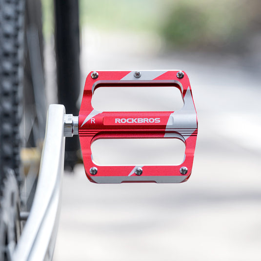 ROCKBROS road bike pedals aluminum sealed bearing 9/16 inch 3 colors