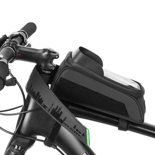 CALIYO Fahrradtasche Fahrrad Rahmentasche wasserdichte Fahrrad  Handyhalterung, mit Regenschutz für Handy unter 7.2'', VERWENDUNG: Für die  Anbringung am Oberrohr des Fahrrads