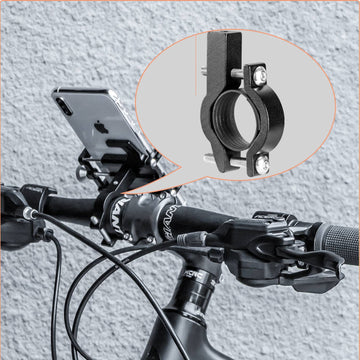 Hochwertige Metall Handyhalterung 360° Motorrad Roller Fahrrad robust  Halterung 
