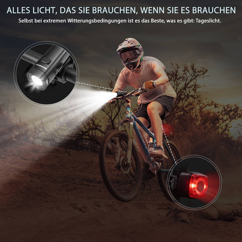 Cargue la imagen en el visor de la galería, ROCKBROS Fahrradlicht Set LED
